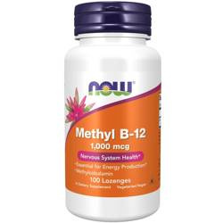 Now Foods Witamina B12 1000 mcg Methyl 100 tabletek do ssania