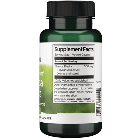 Swanson Chanca Piedra 500 mg 60 kapsułek