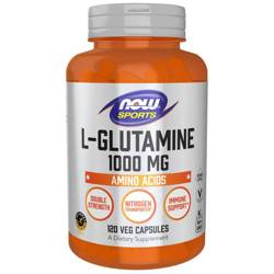 Now Foods L-Glutamina 1000 mg Double Strength 120 kapsułek