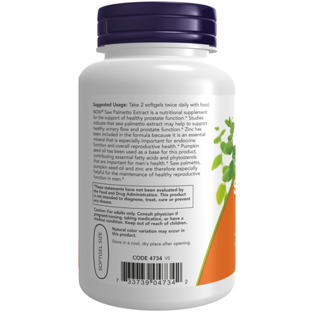 Now Foods Saw Palmetto Extract 90 kapsułek
