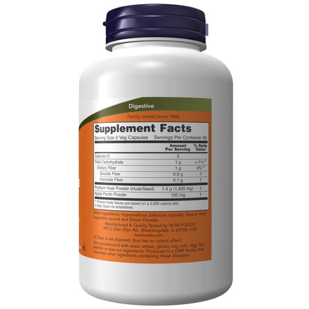 Now Foods Psyllium Husk 700 mg 360 veg kapsułek