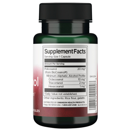 Swanson BioCosanol Polikosanol 20 mg 60 kapsułek