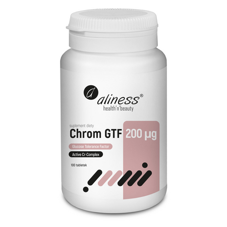 Aliness Chrom GTF 200 mcg 100 tabletek vege