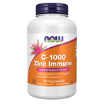 Now Foods C-1000 Zinc Immune 180 kapsułek