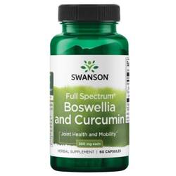 Swanson Boswellia i Curcumin 60 kapsułek