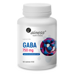 Aliness GABA (Kwas Gamma Aminomasłowy) 750 mg 100 tabletek
