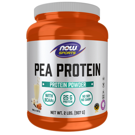 Now Foods Pea Protein Puder Wanilia-Toffi 907 g