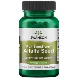 Swanson Lucerna (Alfalfa) 400 mg 60 kapsułek