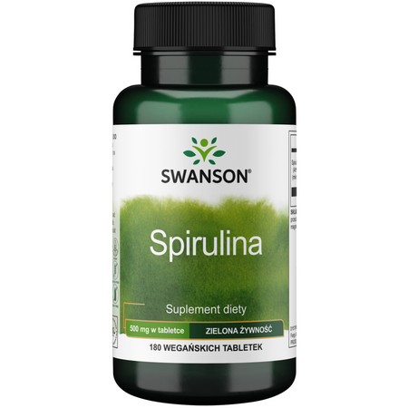 Swanson Spirulina 500 mg 180 tabletek
