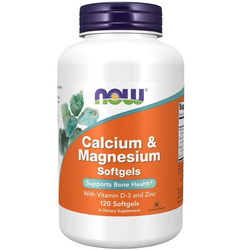 Now Foods Wapń i Magnez 120 kapsułek