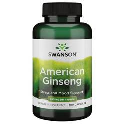 Swanson Żeń-szeń Amerykański (American Ginseng) 550 mg 100 kapsułek