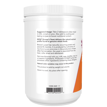 Now Foods Drożdże Piwne (Brewer's Yeast) Puder 454 g