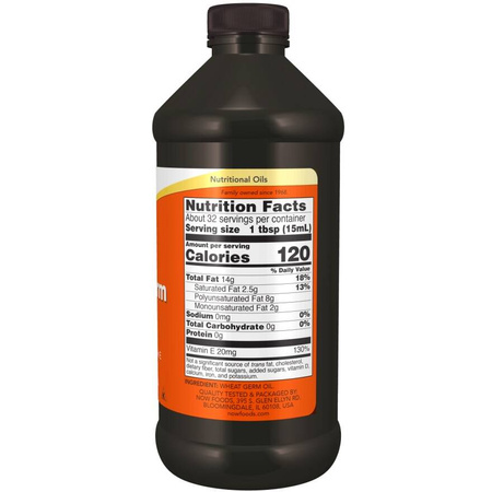 Now Foods Olej z kiełków Pszenicy (Wheat Germ Oil) 473 ml