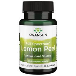 Swanson Cytrynowa Skórka (Lemon Peel) 400 mg 60 kapsułek