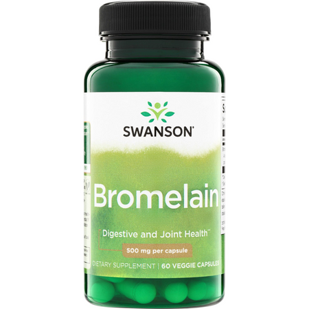 Swanson Bromelaina 500 mg 60 kapsułek