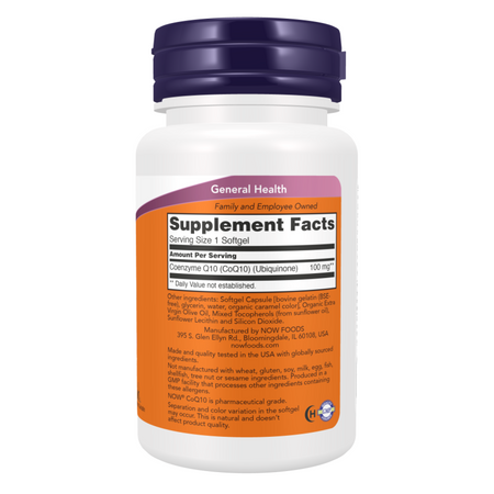 Now Foods Koenzym Q10 100 mg 150 kapsułek