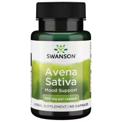 Swanson Avena Sativa 400 mg 60 kapsułek