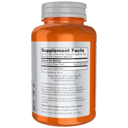 Now Foods L-Glutamina Puder 454 g