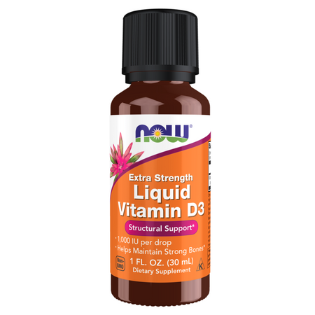 Now Foods Witamina D3 Extra Strength 30 ml krople