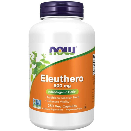 Now Foods Eleuthero 500 mg 250 kapsułek