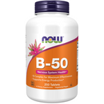 Now Foods Witamina B-50 Complex 250 tabletek
