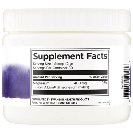 Swanson Albion DiMagnesium Malate Puder 60 g