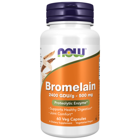 Now Foods Bromelaina 500 mg 60 kapsułek