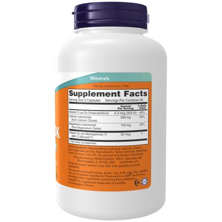 Now Foods Cal-Mag DK 180 kapsułek