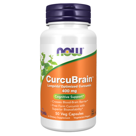 Now Foods CurcuBrain 400 mg 50 kapsułek