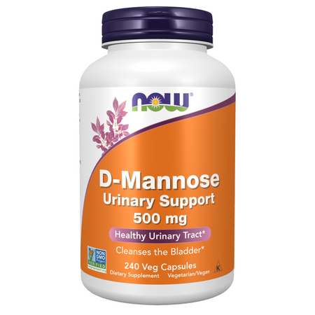 Now Foods D-Mannose Urinary Support 500 mg 240 kapsułek