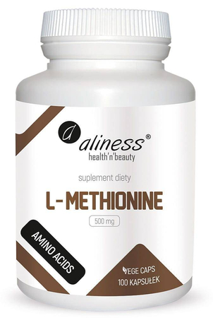 Aliness L-Metionina 500 mg 100 kapsułek vege