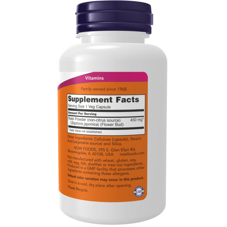 Now Foods Rutyna 450 mg 100 veg kapsułek