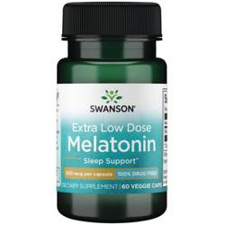 Swanson Melatonina 500 mcg 60 kapsułek