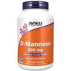 Now Foods D-Mannose Urinary Support 500 mg 240 kapsułek