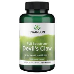 Swanson Devil's Claw (Czarci Pazur) 500 mg 100 kapsułek