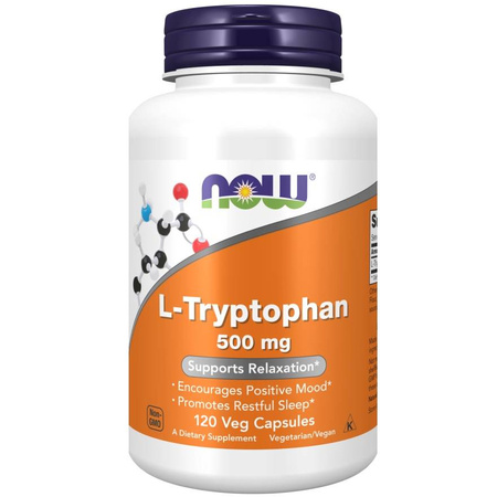 Now Foods L-Tryptophan 500 mg 120 kapsułek