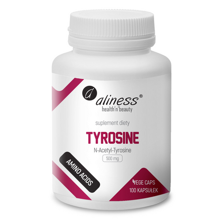 Aliness N-Acetylo L-Tyrozyna (NALT) 500 mg 100 kapsułek vege