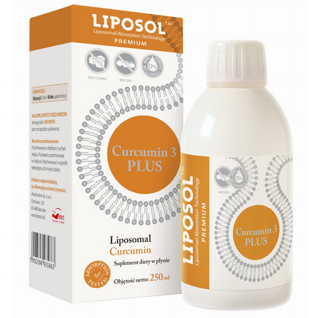 Liposol Curcumin 3 PLUS Liposomalna kurkumina 170 mg 250 ml
