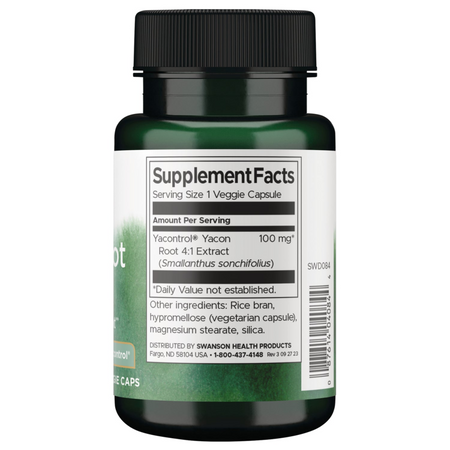Swanson Jakon (Yacon) Extract 100 mg 90 kapsułek