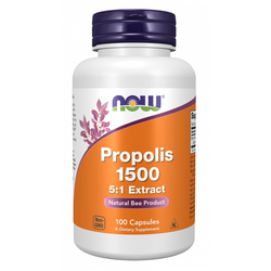 Now Foods Kit Pszczeli (Propolis) 1500 5:1 Extract 100 kapsułek