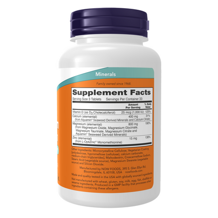 Now Foods Magnez i Wapń 250 tabletek