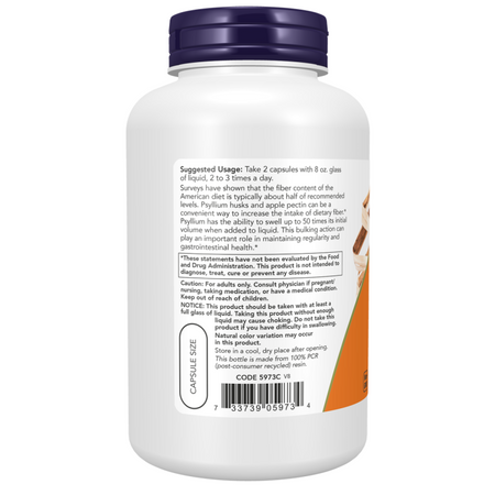 Now Foods Psyllium Husk 700 mg 180 veg kapsułek