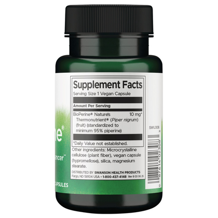 Swanson Bioperyna (Bioperine) 10 mg 60 kapsułek