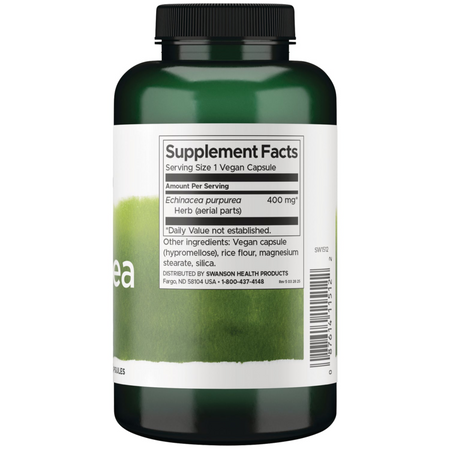 Swanson Echinacea 400 mg 180 kapsułek
