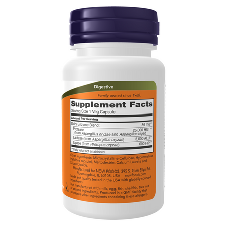 Now Foods Dairy Digest Complete 90 kapsułek