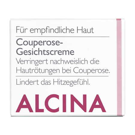 ALCINA For sensitive skin Couperose Facial Cream – krem do twarzy redukujący zaczerwienienia, do skóry naczynkowej (couperose), 50 ml