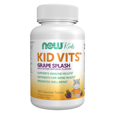 Now Foods Kid Vits Grape Splash 120 tabletek