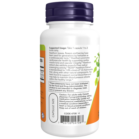 Now Foods Głóg (Hawthorn) 300 mg Extract 90 kapsułek