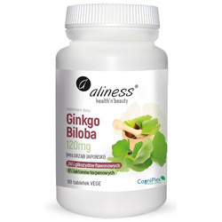 Aliness Ginkgo Biloba Extrakt 120 mg 60 tabletek