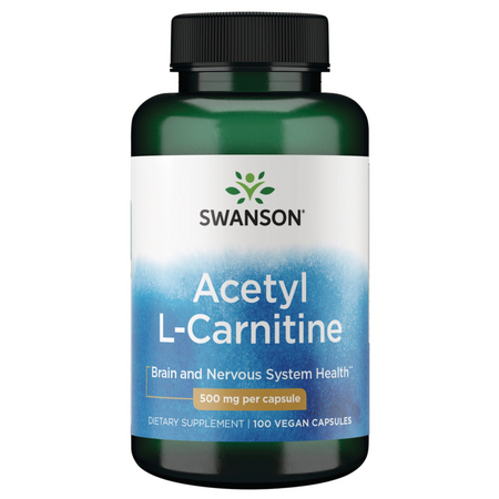 Swanson Acetyl L-Karnityny (ALC) 500 mg 100 kapsułek